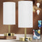 Yarra-Decor Bedside Lamp Set of Two with USB A+C Charging Ports, Touch Control Table for Bedroom, 3 Way Dimmable (LED