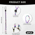 QIYUDA 6PCS Dental Bib Clips, Adjustable Bib Holder, Hat Clips for Wind