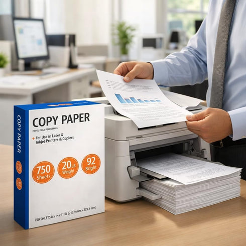 NEXGMART 8.5" 11", 20 lb, 92 1 (750 Copy Paper White x Brightness Ream Sheets) | Standard Printer Paper for Office