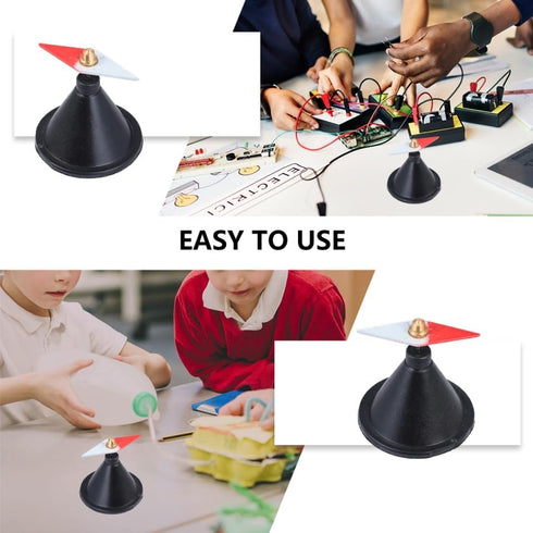 ULTECHNOVO Wing-Shaped Magnetic Needle Science Teaching Aid with Stand for Electromagnetic Induction Demonstration