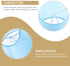 CTIRCHIU Fabric Lamp Shade Clip-On for Table Lamps and Floor Lights, Small Light Blue Fabric Lampshade Replacement