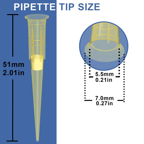 ONiLAB Scientific Universal 100ul Pipettor Tips Lab Transparent Liquid Pipettor Tips with Box Non-pyrogenic DNAse/RNAse Free Autoclavable 1 Rack 96 Tips (100ul, 96)