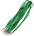 Bird Fiy Green Bulk Lanyards for ID Badges, Nylon Neck Flat Lanyard for ID Name Badge Holder (50Pcs)