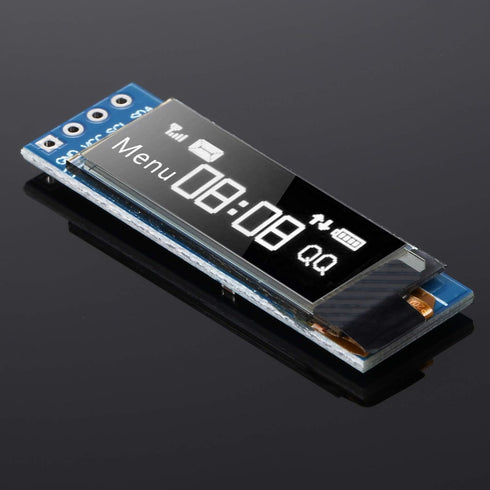 5 I2C 0.91 Inch I2C I2C 3.3V 5V(White Frienda Pieces Display Module OLED Display Module OLED Screen Driver DC