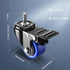 Stem Caster Wheels 2 inch Heavy Duty, Swivel Threaded Stem Mount Casters Set of 4 with American Size UNC 5/16"-18 x 1"