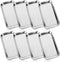 8 Pcs Surgical Tray, 8.6''x4.7''x0.8'' Metal Tray, Stainless Steel for Medical, Dental, Lab Supplies