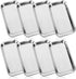 8 Pcs Surgical Tray, 8.6''x4.7''x0.8'' Metal Tray, Stainless Steel for Medical, Dental, Lab Supplies