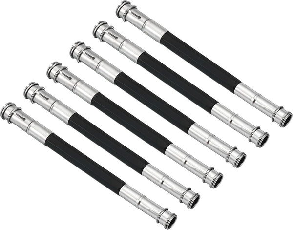 PATIKIL Pencil Extenders, 6 Pack Metal Dual Head Adjustable Pencil Holder for Artists Drawing Shading, Black