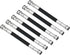 PATIKIL Pencil Extenders, 6 Pack Metal Dual Head Adjustable Pencil Holder for Artists Drawing Shading, Black