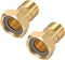 uxcell Brass Pipe Fitting, Hex Nipple, G3/4 Male X G1 Female Threaded Connector, Water Meter Coupling 49mm Length, 2Pcs