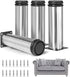SXABKNEO 4PCS Metal Furniture Legs, 5cm 10cm 15cm 20cm 30cm 50cm Modern Stainless