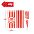 Poppy's Paper Popcorn Bags - 40 Pcs 1oz Concession-Grade Bags for Movie Nights, Popcorn Bars, and Concessions