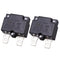 2Pcs Thermal Circuit Breaker 15Amp, Thermal Overload Protector L2 Series 125-250V AC 50V DC Automatic Reset Relay
