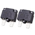 2Pcs Thermal Circuit Breaker 15Amp, Thermal Overload Protector L2 Series 125-250V AC 50V DC Automatic Reset Relay
