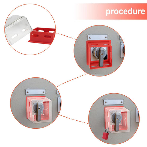 2 Pcs Emergency Stop Button Cover, Transparent Plastic Push Button Switch Lockout Protection Cover