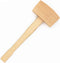 WEICHUAN 5" Unfinished Beech Wood Mallet, Solid Ice Hammer for Woodworking Carving