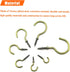 50 Pieces 1-1/2 inch Cup Screw Hooks, Bronze Screw-in Hooks for Ceiling, Hanging, Self-Tapping Screws
