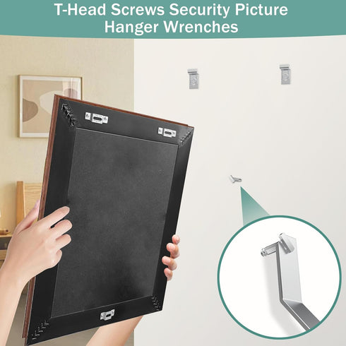 DIYIIRON 3 Pack T-Screw Wrench Security Picture Hanger Wrenches,T-Screw Wrench for Lock Artwork