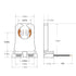 JACKYLED Non-Shunted Turn-Type T8 Lamp Holder UL Socket Tombstone with 10 Inches Wires Attached (18-Pack)