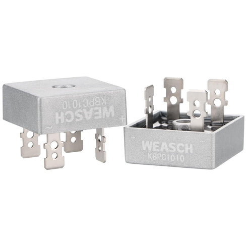 2Pcs Bridge Rectifier Diode, KBPC1010, AC to DC, 1000V 10A, Full Wave Single Phase Bridge Rectifier (2)