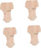 STOBOK 4pcs Rubber Wood Furniture Legs for Chairs and Tables Easy to