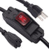 TWTADE 3 Prong Heavy Duty Extension Cord with Waterproof Inline Switch On/Off, 14AWG 1.5FT Power Cords