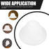 7.48X7.48X4.13In TEHAUX Horseshoe Lampshade Lightweight Plastic Replacement Lamp Shade Cover for Table Floor Pendant