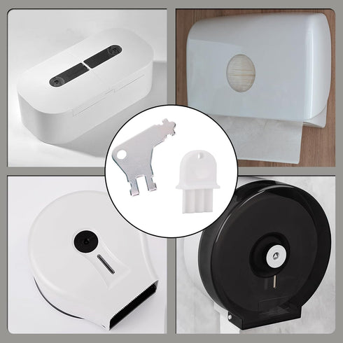 10 Pack Commercial Paper Towel Dispenser Key, Toilet Paper Dispenser Key for Universal Waffle San Jamar Georgia Pacific
