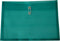 Filexec Poly Envelope, Legal Size, Side Load, Button String Closure, Green (Pack of 6)