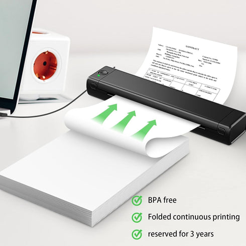 8.5 11 Inch, 100 M08F/A40 (100 Thermal Printer Paper x Sheets US Letter Size Thermal Paper, Compatible with Thermal