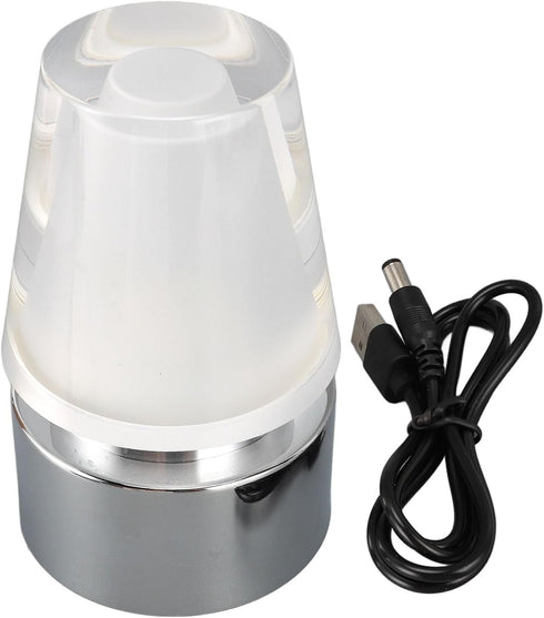 LHaefydore RGB Table Lamp, Color Changing Desk Light with 7 Colors and USB