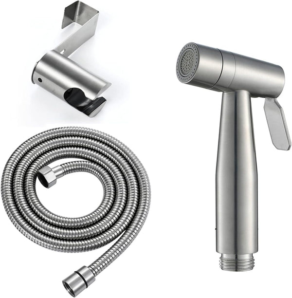YHWKZCTTT HandheldSprayer 2 Function Cloth Diaper Sprayer Brushed Stainless SteelSprayer for Toilet, with