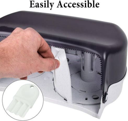 4-Pack Toilet Paper Dispenser Keys Compatible with Wa-ffle Paper Towel & Toilet Paper Systems