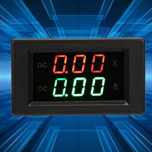 YB4835VA Ampere Meter DC0~100V 20A Dual Display Integrated Voltage Ampere Meter for Battery Monitoring