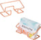 Business Card Holder for Desk, Modern Business Card Organizer, 2 Pack Rose Gold Display for Women