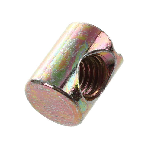 Risprsulen 10Pcs M6 Sets,Industrial Shyness Barrel Dowel Slotted Furniture Nut for Beds Crib Chairs,Fasteners,Nut