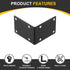 10Pcs 2.76"x2.76"x1.89" (70x70x48mm, uxcell L-Shaped Brackets Corner Brace, Corner Bracket Shelf Bracket Right Angle