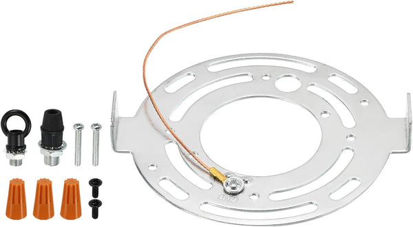 PATIKIL 115mm Round Ceiling Light Plate Kit, 1 Set Light Fixture Mounting