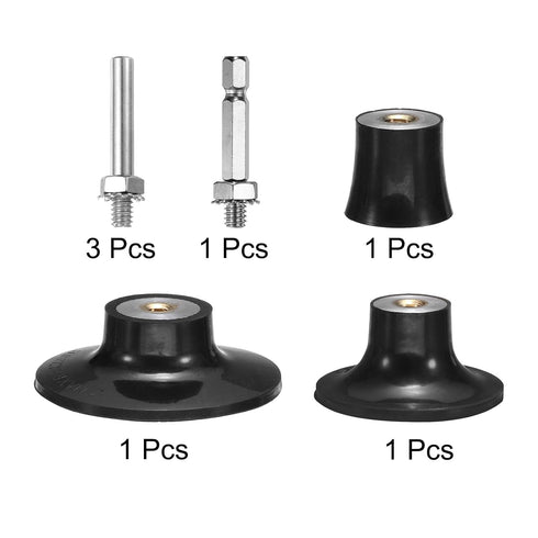 3 Pack 1" 2" 3" 1/4" HARFINGTON Disc Pad Holder Quick Change Discs Shank Holder Mandrel for Die Grinder Sanding