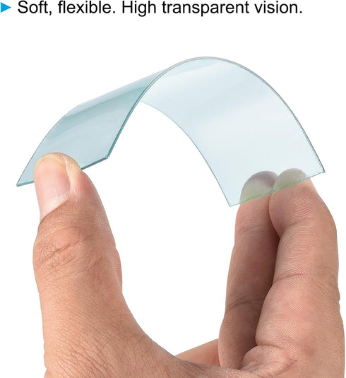 4.5 3.5 Inch 10 Pack PATIKIL x Welding Protection Lens, Transparent Protective Replacement Round Angle for Solar, Clear