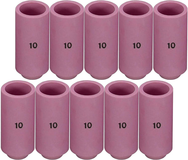 RIVERWELD 10pk TIG Alumina Nozzles, Ceramic Shield Cup 5/8" Orifice for DB PTA SR WP