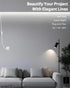 110V 20FT 110V-120V 2835 120LED/M White LED Strip Lights for Bedroom Adhesive Flexible Outdoor Waterproof LED Rope