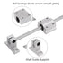 uxcell Linear Motion Rod Shaft Guide Set - 2pcs 8mm x 500mm with 2pcs SCS8UU Bearing Block