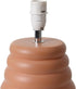 LT1168-TER 12.68" Simple Designs Chic Glow Mini Stacked Ceramic Table Lamp, Monochromatic Fabric Shade, Small Accent