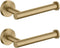 Toilet Paper Holder, SUS304 Stainless Steel Round Size, Brushed Gold, 2 Pack