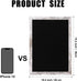 Black Felt Bulletin Board with Wood Frame, Pin Board Vision Board for Office Home Kitchen School (14.2x10.2)