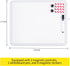 Dry Erase Board, 14 x 11 inches Magnetic Whiteboard with Black Marker and 2 Magnets