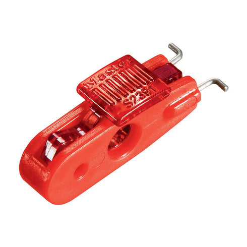 Master Lock S2391 Miniature Circuit Breaker, Lockout Tagout, Red, Wide Toggles