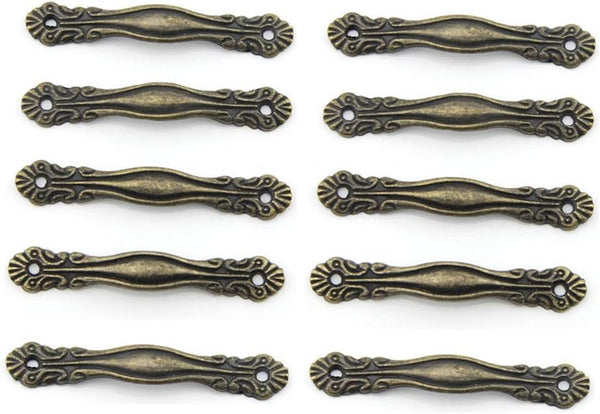 10pcs 65x10mm Antique Bronze Mini Cabinet Handle Drawer Pull Jewelry Box Handle
