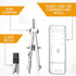 Zonon 12 Pcs Compass for Geometry, Bulk Protractor for Math Students, Precision Tool with Pencil for Art